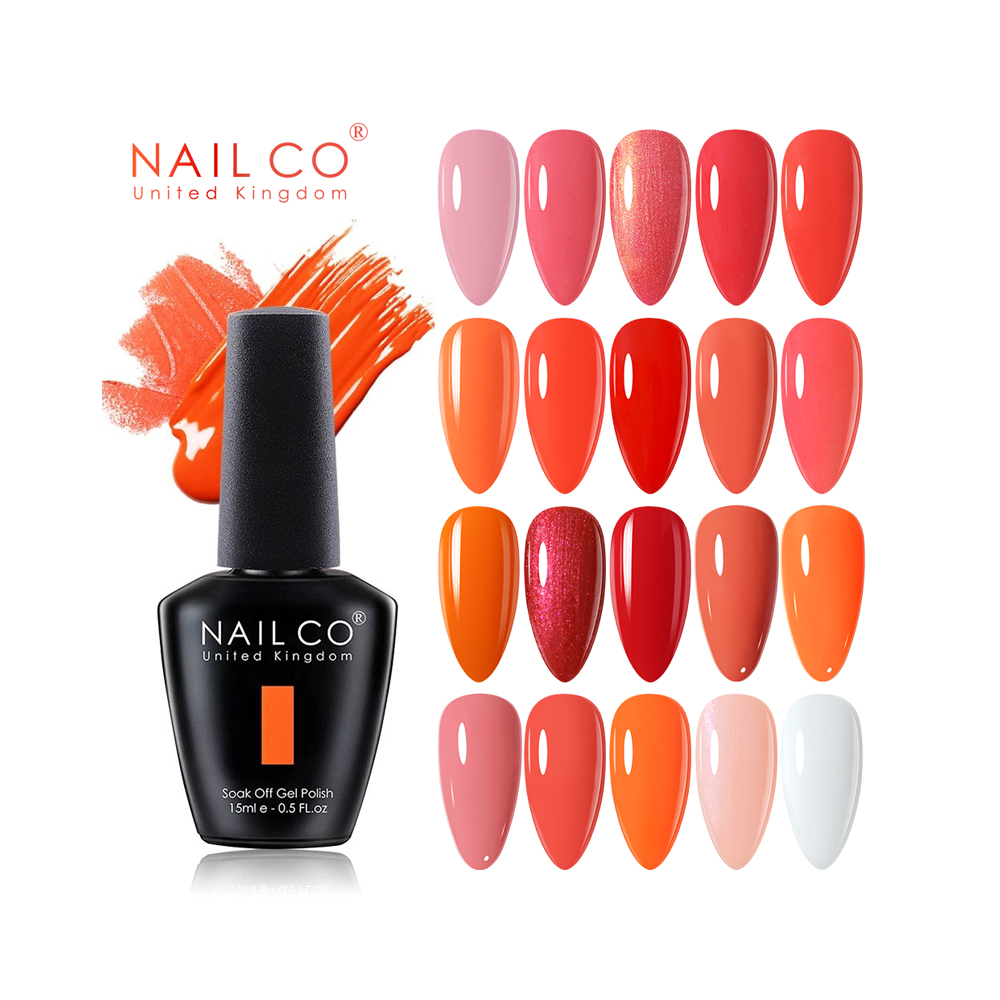 Nail Art Orange - NAILCO 15ml turuncu kırmızı pembe renkler