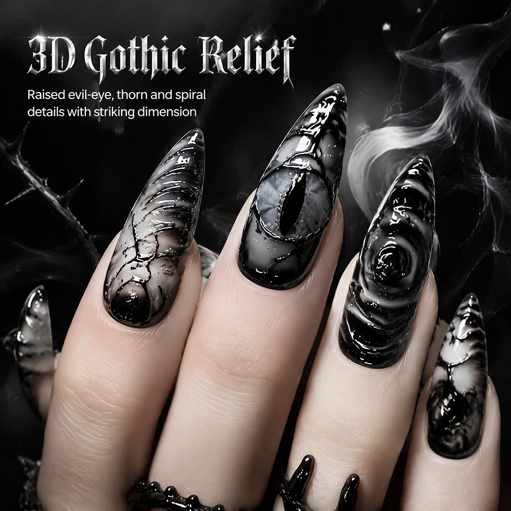 Stiletto Gotik Takma Tırnaklar - Nail Art Press On incelemesi ve fiyatı